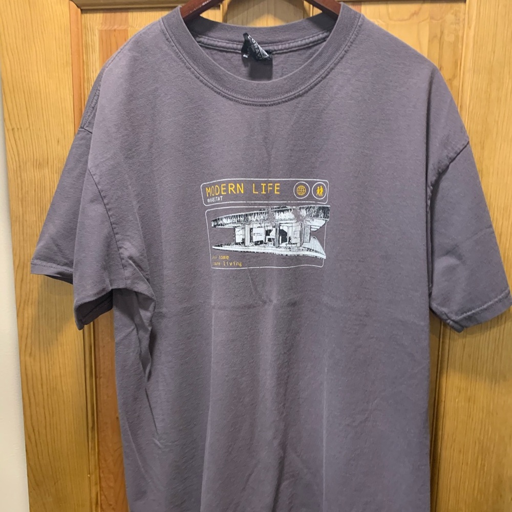 Vintage 90s Foravi New York Soho Graphic Shirt XL Rare Art Tee